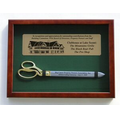 Green Ceremonial Scissors Display Case for 20" Ceremonial Scissors